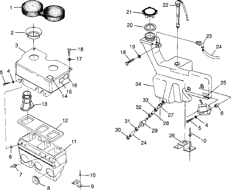 Oil tank _ air box - e985678