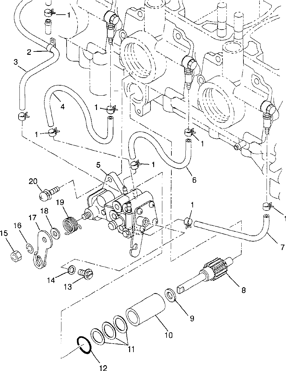 Oil pump 700 xcr 0985678(a) and european 700 xcr e985678