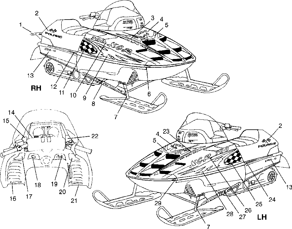 Decals 700 xcr 0985678(a) and european 700 xcr e985678