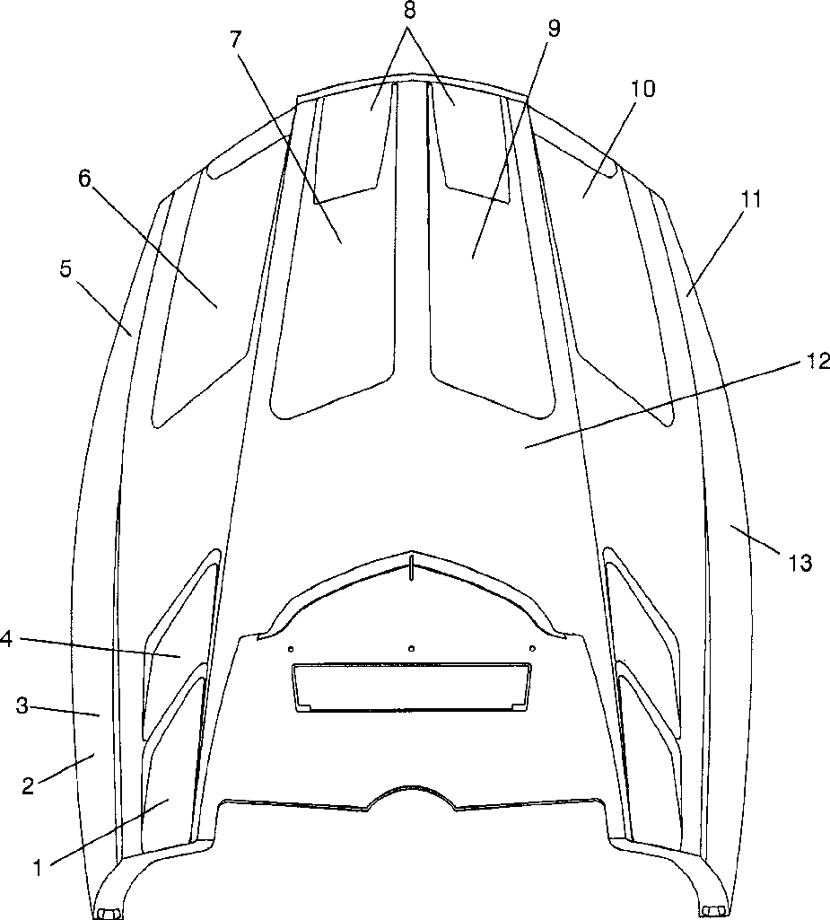 Hood - foam_foil 700 xcr 0985678(a) and european 700 xcr e985678