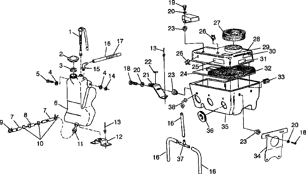 Oil tank_air box - 0985776