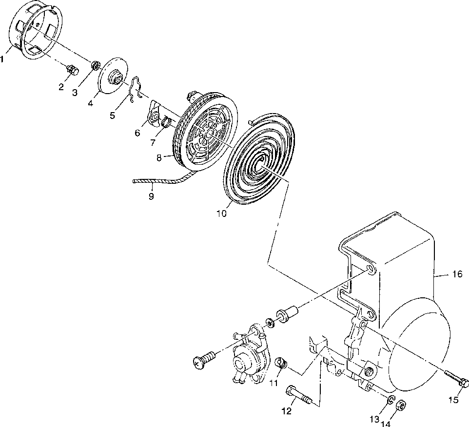 Recoil starter - 099ab6as