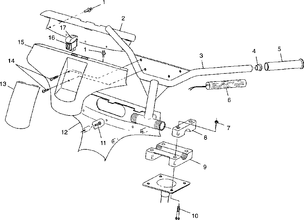 Steering - handlebar - 099ab6as