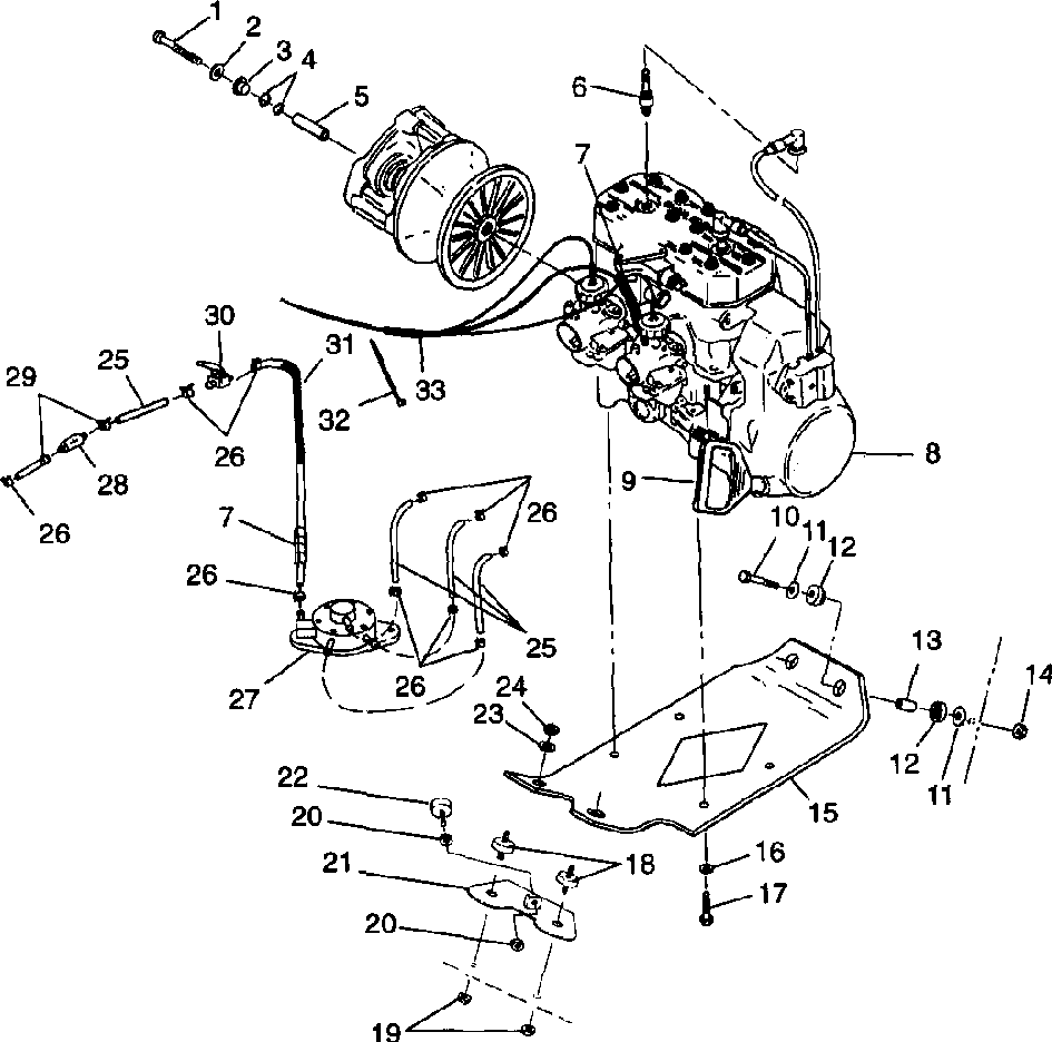 Engine mounting - 099eb4bsa