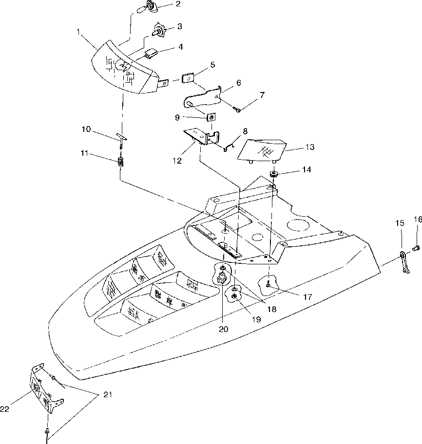 Hood - headlight - 099eb4esa