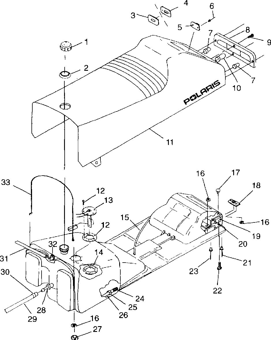 Seat and gas tank - 099ed4bs