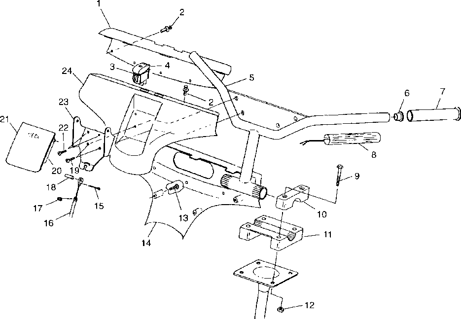 Steering - handlebar - 099ed4bs