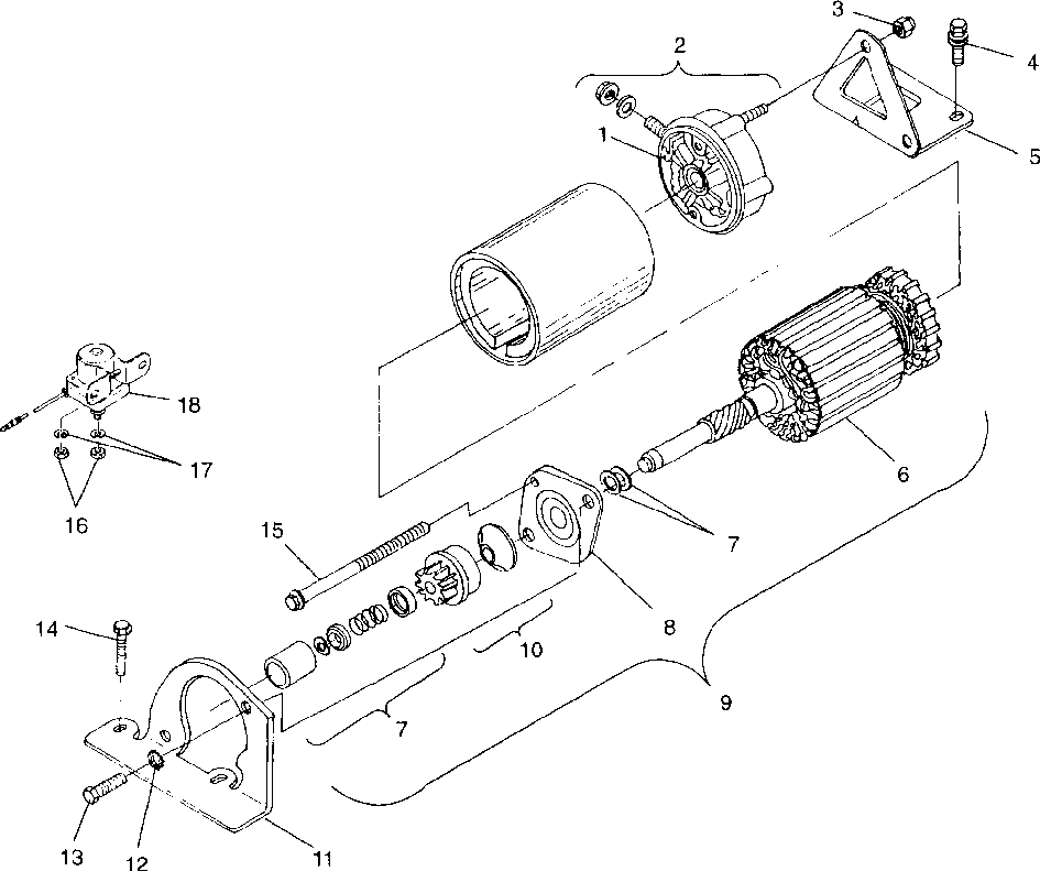 Starting motor - 099ed4bs