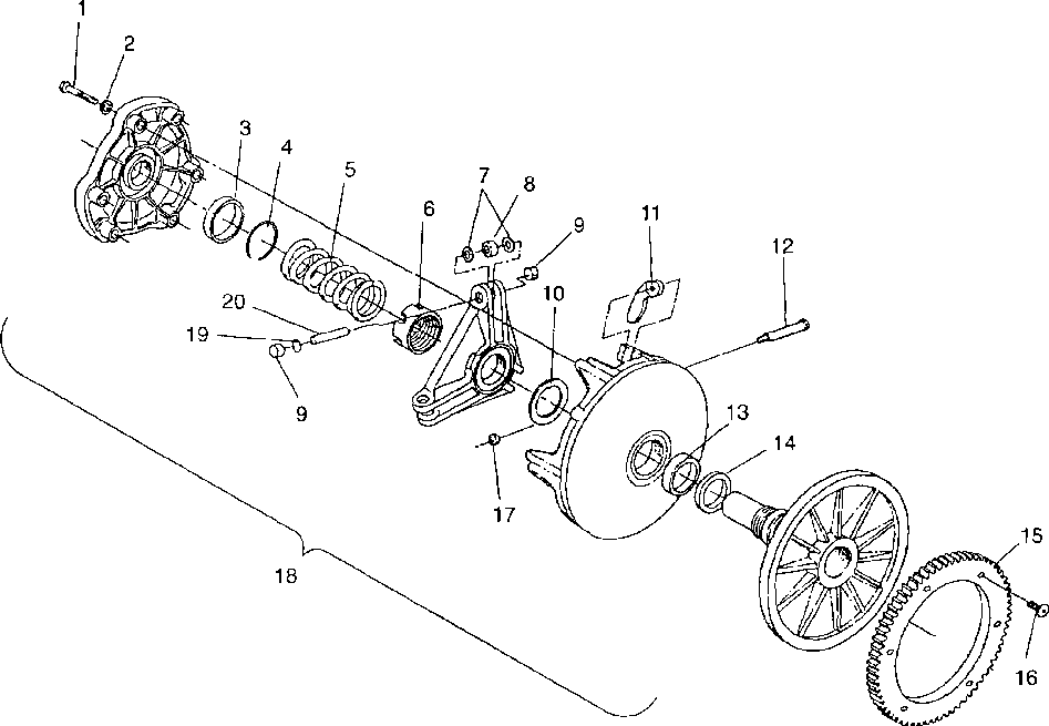 Drive clutch - 099ed4bs