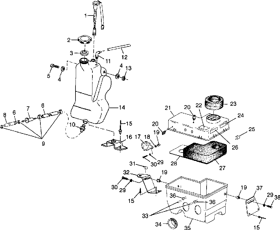 Oil tank _ air box - 099et4es