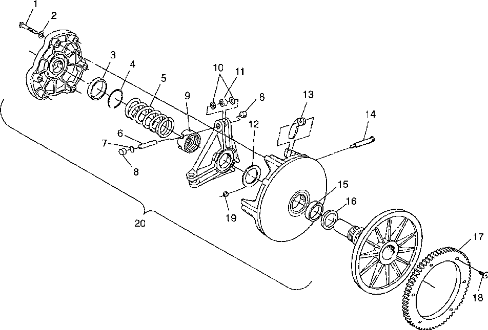 Drive clutch - 099et6asa