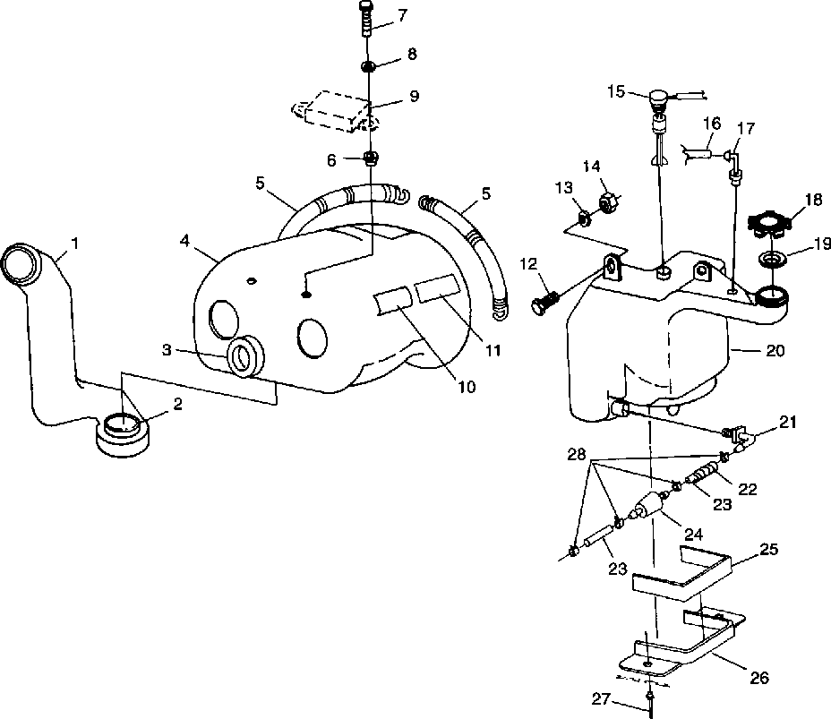 Oil tank _ air box - 099lb3as