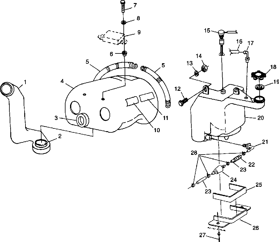 Oil tank _ air box - 099lt3as