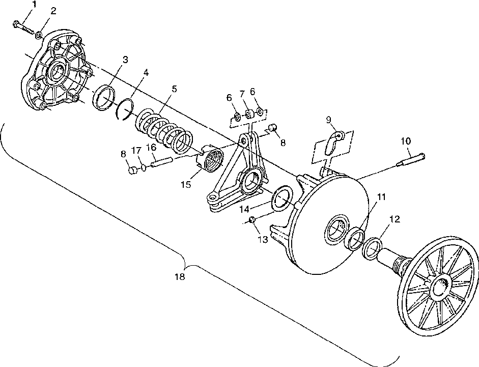 Drive clutch - 099sp6ds