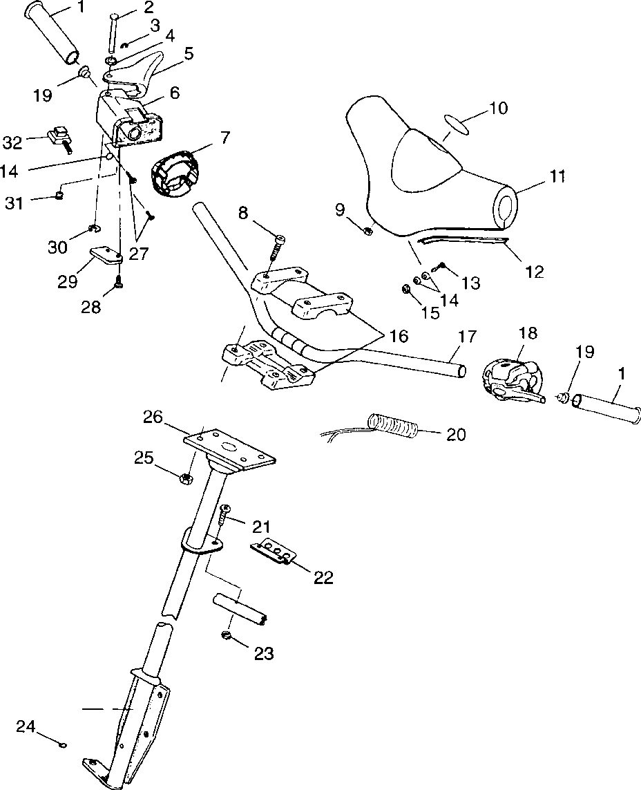 Steering - handlebar - 099st4ds