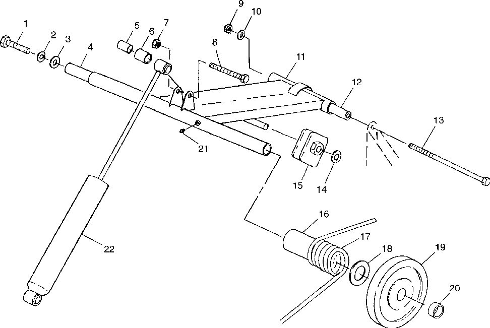 Rear torque arm - 099st4ds