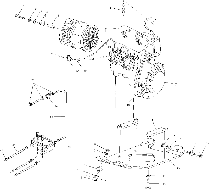 Engine mounting - 099sx4fs