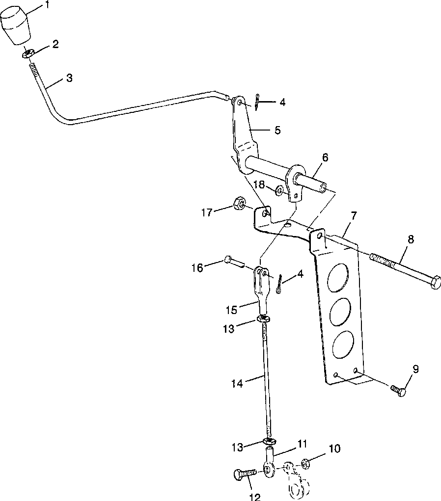 Reverse shifter linkage - e980143