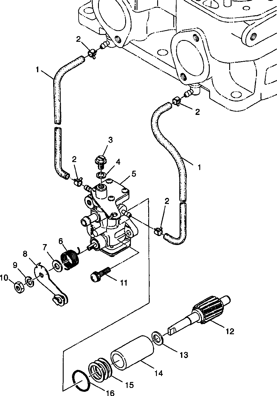 Oil pump widetrak lx 0982065 and european widetrak lx e982065