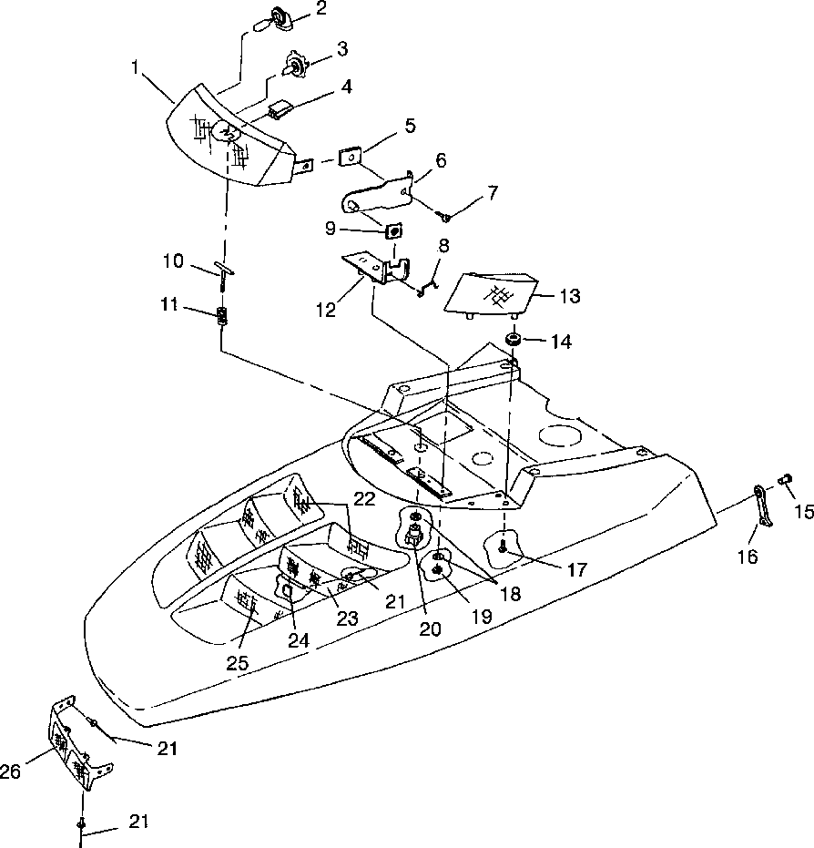 Hood - headlight 500 indy 0982764(a)(b) and european 500 indy e982764a