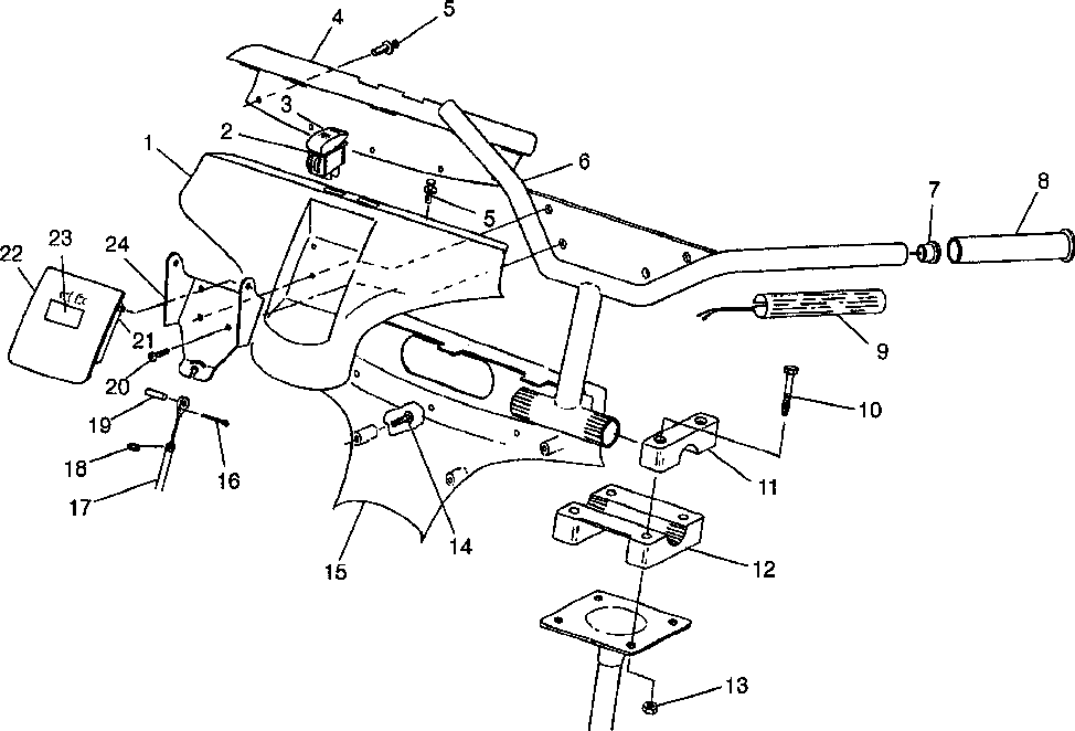 Steering - handlebar - e985378