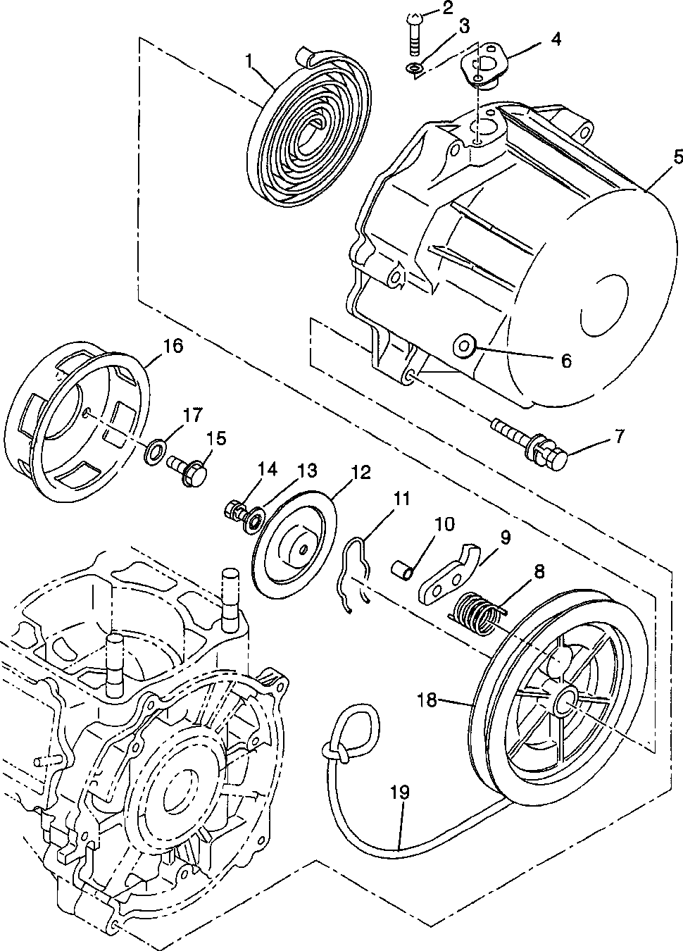 Recoil starter ultra touring 0985378 and european ultra touring e985378