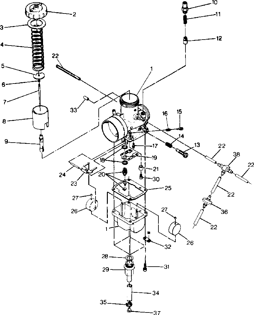 Carburetor 500 and 500 classic