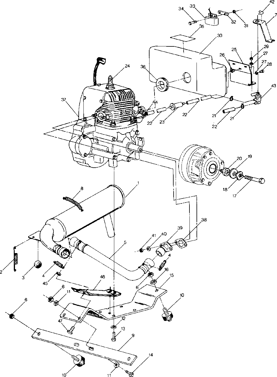 Engine mounting startrak