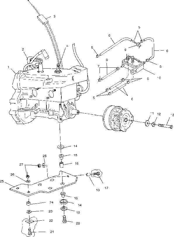 Engine mounting - s01ld3as