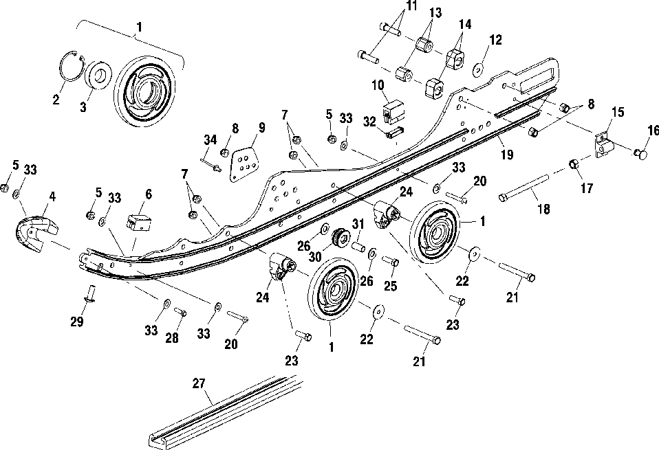 Rail mounting (suspension) - s01nb4bs