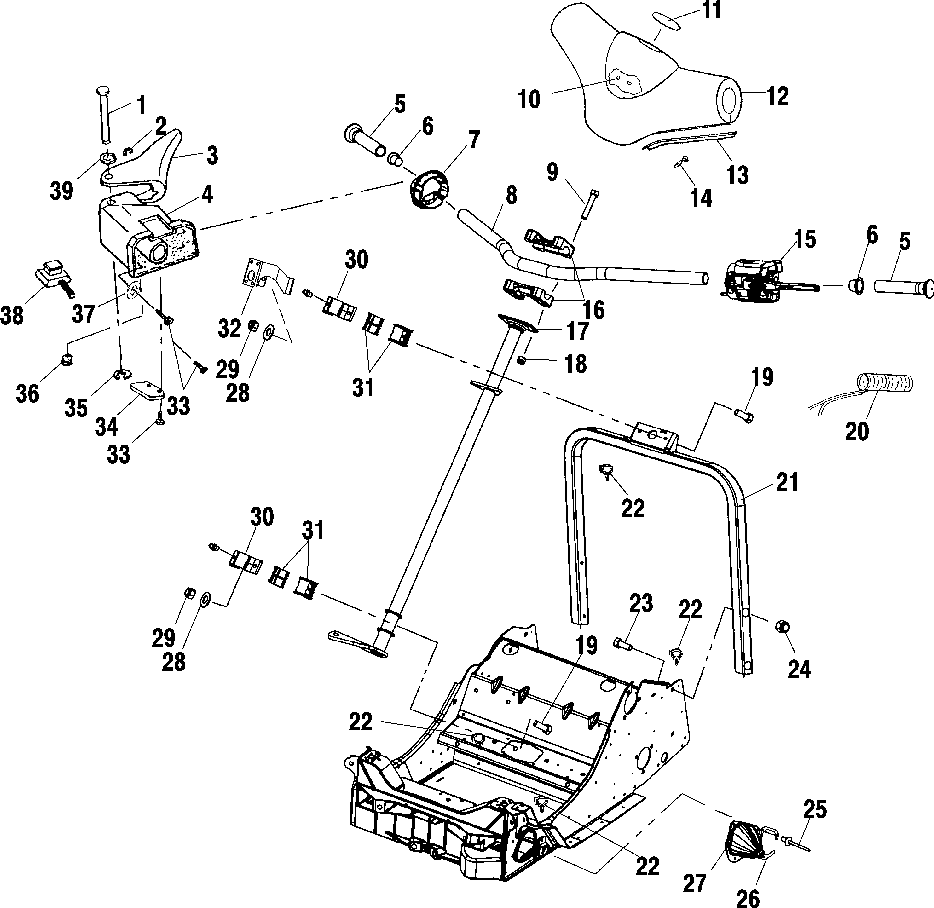 Steering - handlebar - s01nb5bs