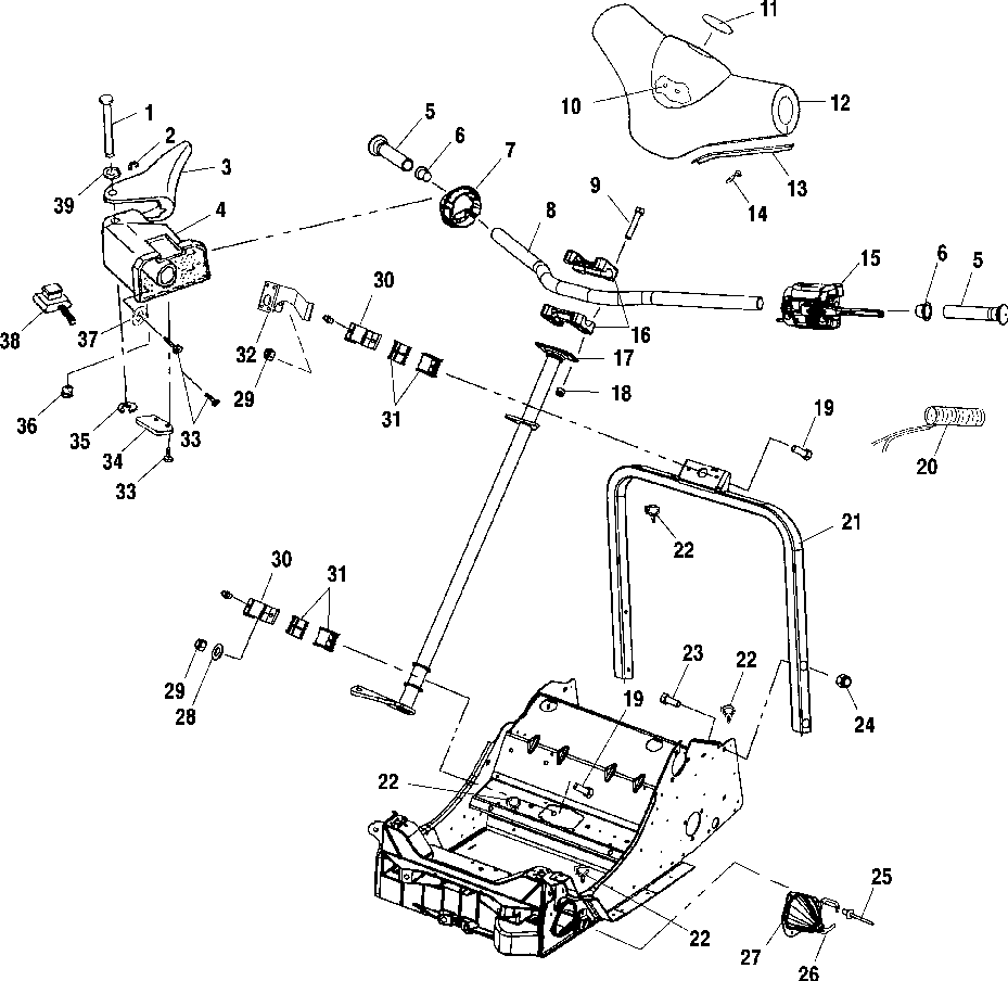 Steering - handlebar - s01nd6ds