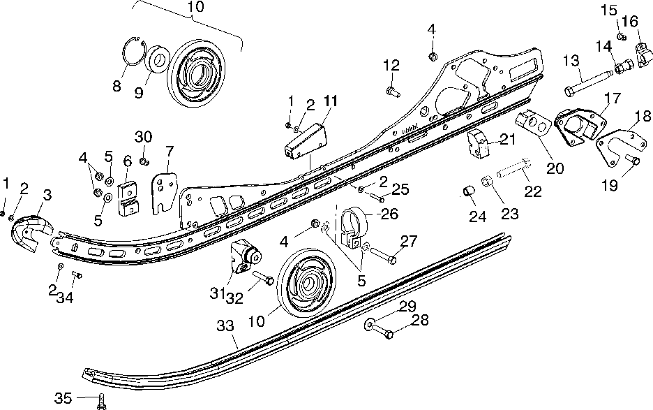 Rail mounting (suspension) - s01nd6ds