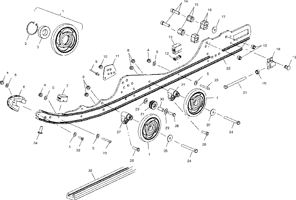 Rail mounting (suspension) - s01np5as