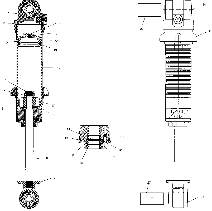 Fox shock - front track - s01np5cs