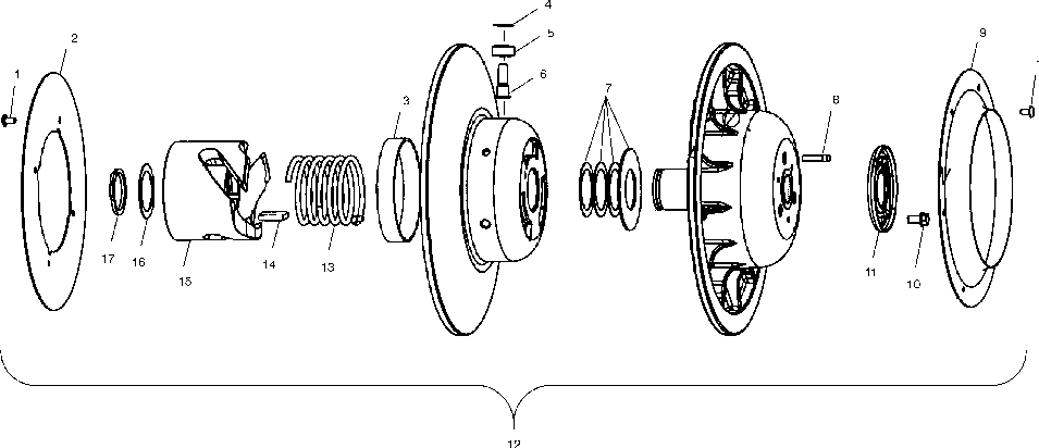 Driven clutch - s01np8bs