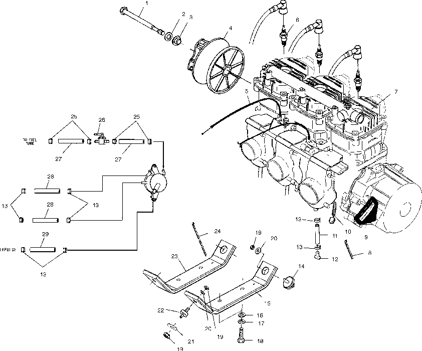 Engine mounting - s01sb8as