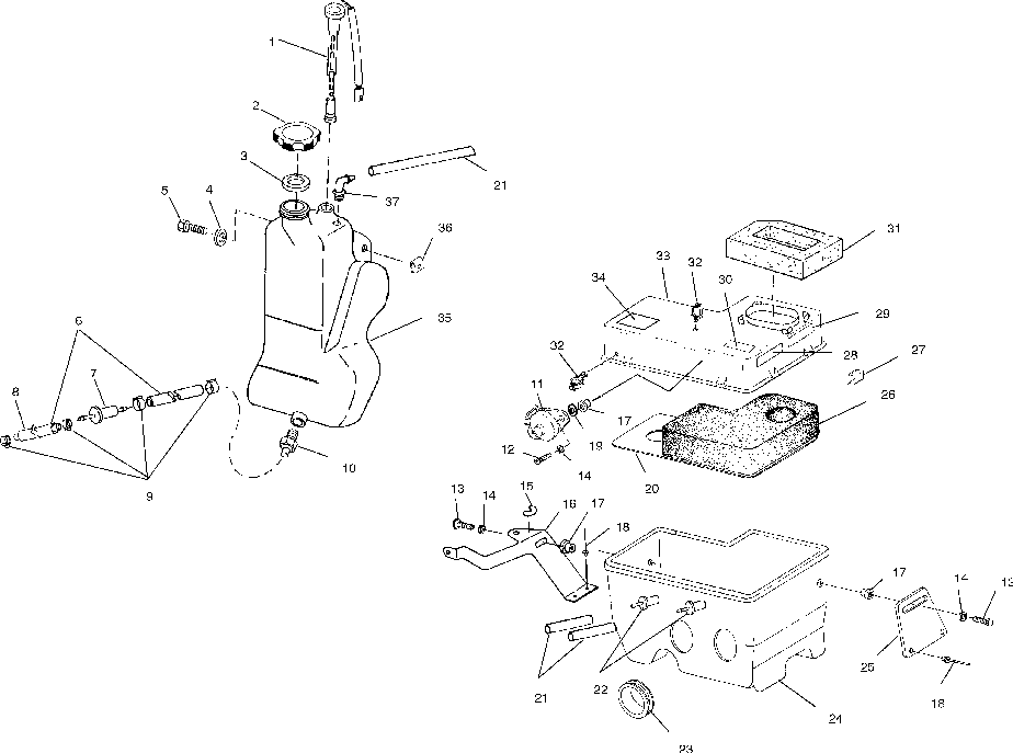 Oil tank _ air box - s01sd4bs