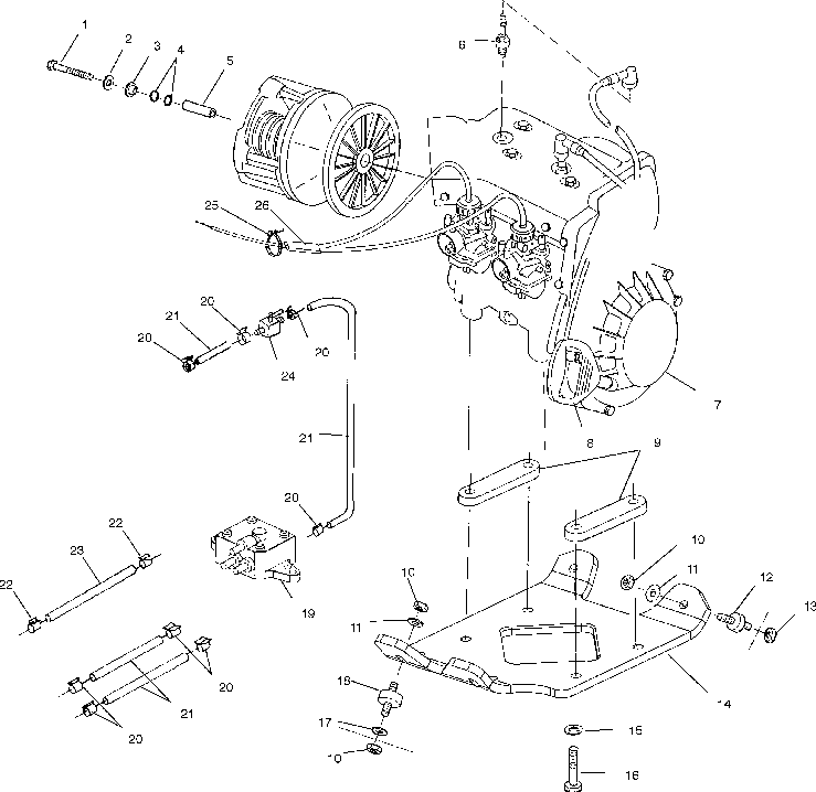 Engine mounting - s01st5bs