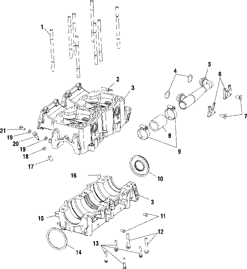 Crankcase - s01sm8bs