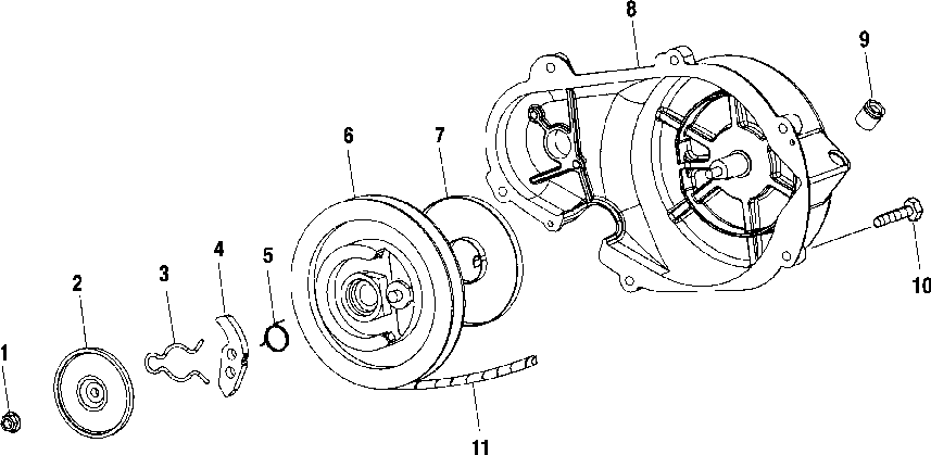 Recoil starter - s01sm8bs