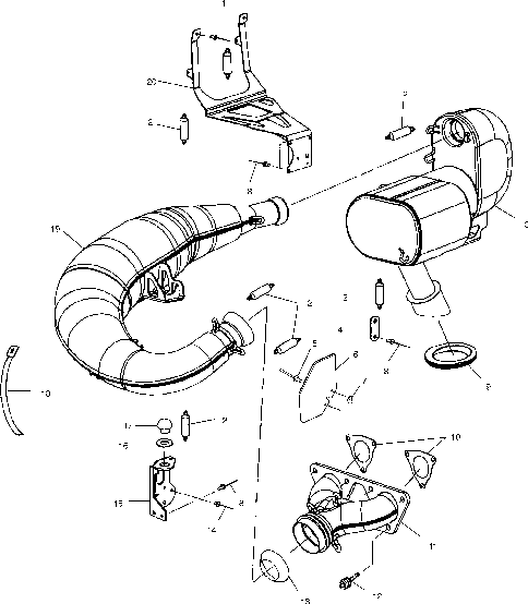 Exhaust system - s01sm8bsc