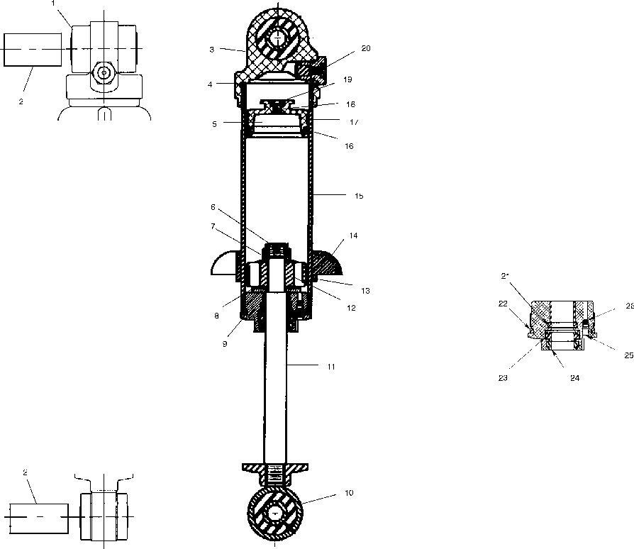 Fox shock - front track - s01sm8bsc