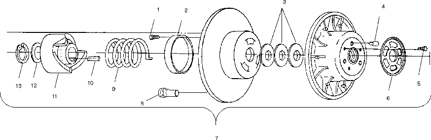 Driven clutch - s01sr7as