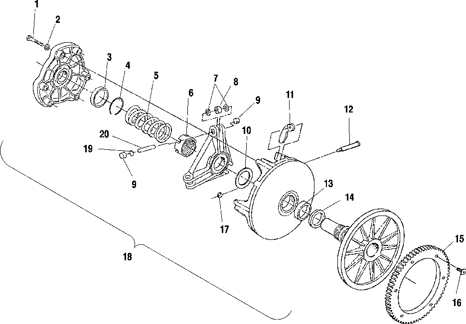 Drive clutch - s01st4bs