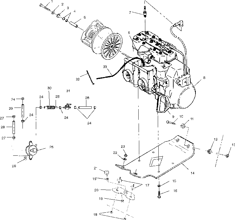 Engine mounting - s01st4bs