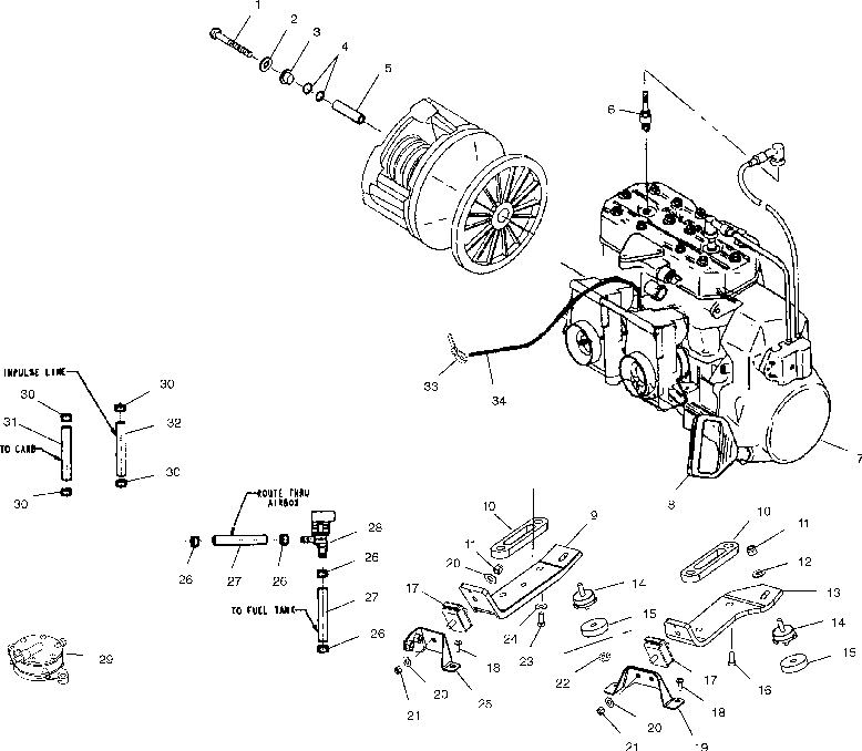 Engine mounting - s02nd4bs