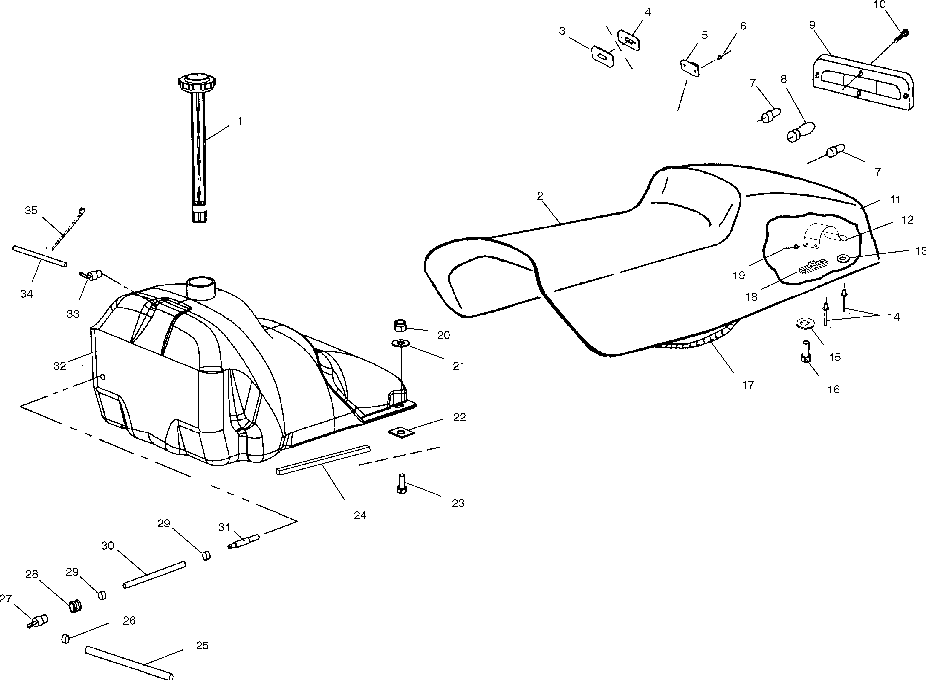 Seat and gas tank - s02np6es_s02ne6es