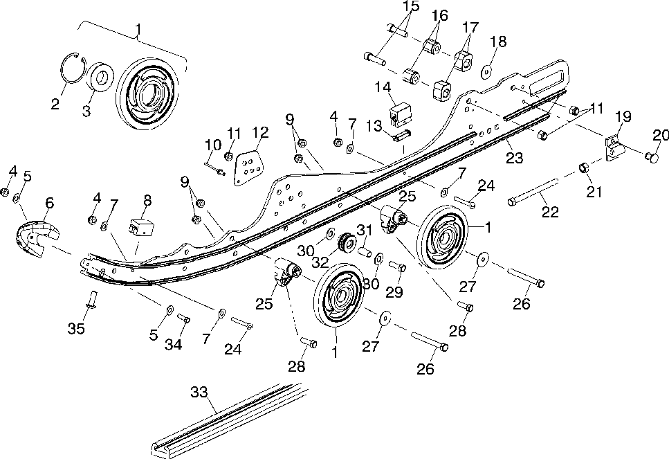 Rail mounting (edge) - s02np7cs