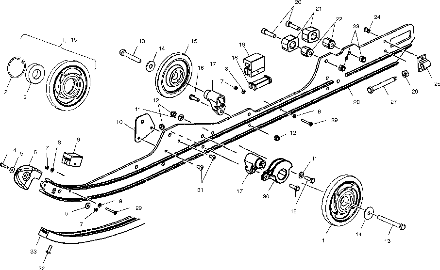 Rail mounting (suspension) - s02nt7ds